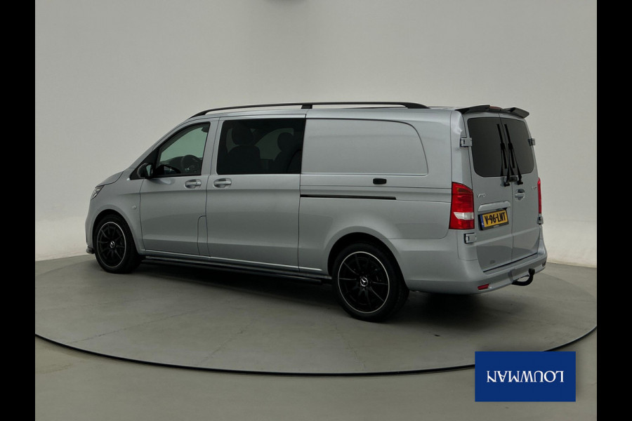 Mercedes-Benz Vito 119 CDI Pro L3 DC 19 inch AMG Dubbele cabine Sidebars Dubbele Schuifdeur Multibeam LED Trekhaak Achteruitrijcamera Betimmering