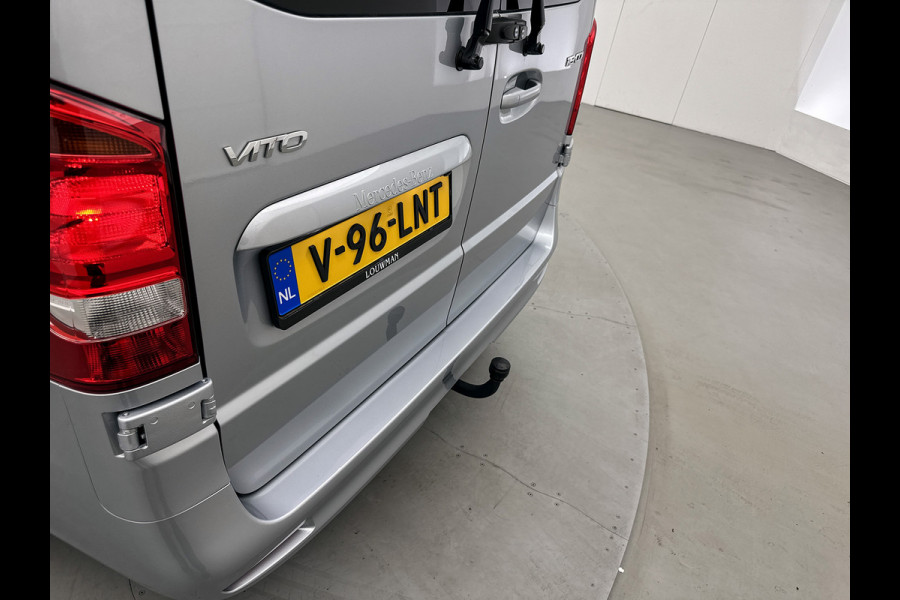 Mercedes-Benz Vito 119 CDI Pro L3 DC 19 inch AMG Dubbele cabine Sidebars Dubbele Schuifdeur Multibeam LED Trekhaak Achteruitrijcamera Betimmering
