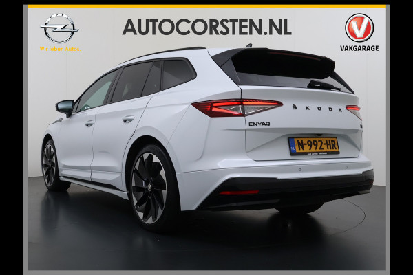 Škoda ENYAQ iV 180PK Sportline SOH 90% Sportstoelen Adap.Cruise Stuurverwarming Lmv 21" Blind Spot Assist Camera Apple Carplay Android Auto Privacy Glas Pdc Isofix Lane Assist P-Assist Dodehoekdetectie IV60 1e Eigenaar Dealeronderhouden Origineel Nederlandse Auto