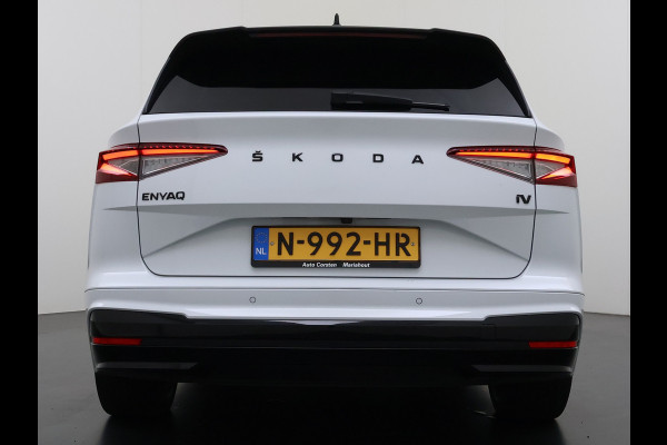 Škoda ENYAQ iV 180PK Sportline SOH 90% Sportstoelen Adap.Cruise Stuurverwarming Lmv 21" Blind Spot Assist Camera Apple Carplay Android Auto Privacy Glas Pdc Isofix Lane Assist P-Assist Dodehoekdetectie IV60 1e Eigenaar Dealeronderhouden Origineel Nederlandse Auto