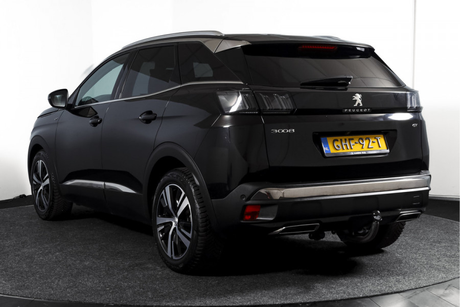 Peugeot 3008 1.6 PureTech 180 PK GT - Automaat | Dig. Cockpit | Adapt. Cruise | Leder-+stoelverw. | Elek. stoelen | Camera | NAV | ECC | Elek. Klep | Afn. Trekhaak | LM 18" |
