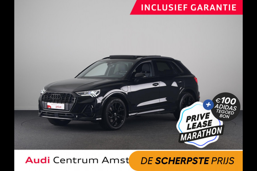 Audi Q3 45 TFSI e S edition 245pk | Private lease vanaf € 764,- per maand |  Panoramdak | Dode hoek detectie | Parkeercamera | Elektrisch bedienbare achterklep | S-line interieur