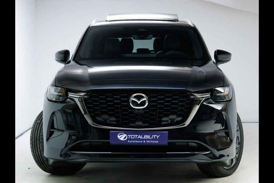 Mazda CX-80 2.5 e-SkyActiv PHEV Homura Plus 7 Pers. | Nieuw! | Panoramadak | Leer | Bose Audio | Stoelkoeling | Stoel-Stuur- Achterbankverwarming, 360 Camera, Adaptive Cruise, Head-Up, Keyless