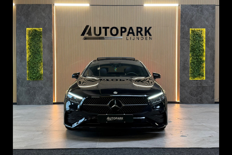 Mercedes-Benz A-Klasse 180 AMG Line |PANO|360 CAMERA|DODEHOEK|KEYLESS|ACC|SFEERVERLICHTING|NIGHTPAKKET|DEALER ONDERHOUDEN|FACELIFT