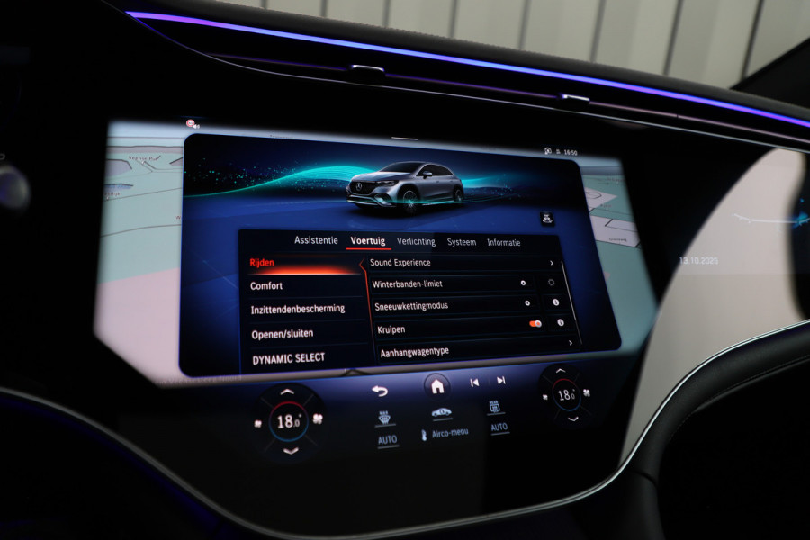 Mercedes-Benz EQE SUV 350+ AMG Line 96 kWh | Hyperscreen | Achterasbesturing | Head-up | Burmester | Keyless-go | Digital-light | Leder | Pano | 2024.