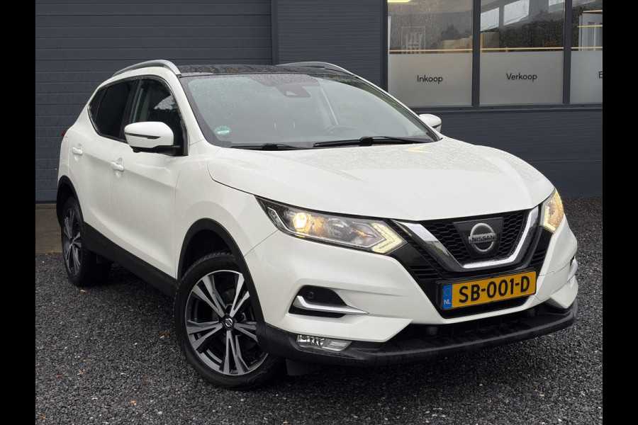 Nissan QASHQAI 1.2 N-Connecta ✓Ketting vv in 07-2023✓360° Camera✓2e Eigenaar✓Pano✓Navi✓Keyless✓116pk✓Pdc V+A✓18"Lm velgen✓Clima✓Cruise✓Rijstrooksensor✓6 Bak✓Dodehoeksenor✓N.A.P✓Apk tot 09-2027