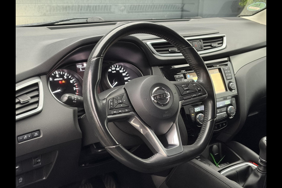 Nissan QASHQAI 1.2 N-Connecta ✓Ketting vv in 07-2023✓360° Camera✓2e Eigenaar✓Pano✓Navi✓Keyless✓116pk✓Pdc V+A✓18"Lm velgen✓Clima✓Cruise✓Rijstrooksensor✓6 Bak✓Dodehoeksenor✓N.A.P✓Apk tot 09-2027