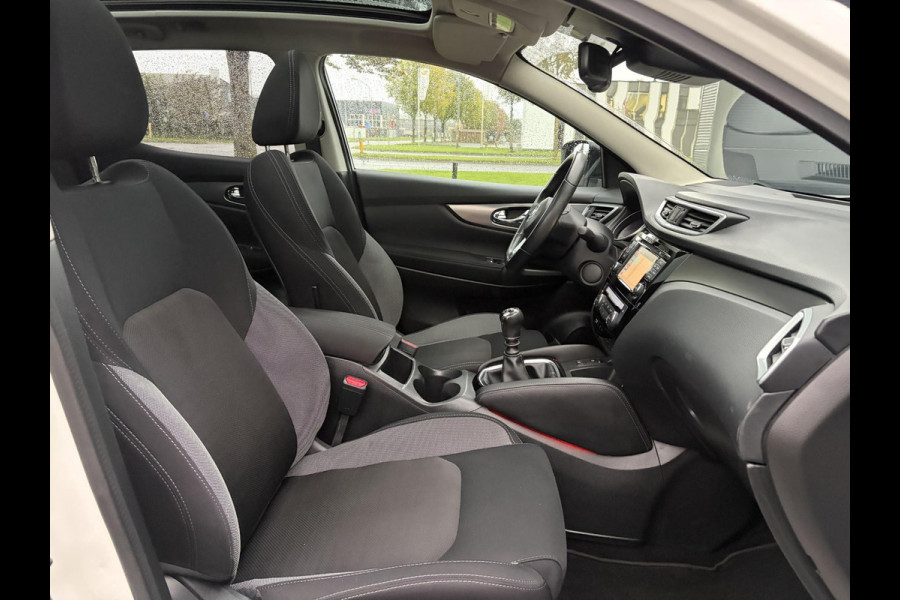 Nissan QASHQAI 1.2 N-Connecta ✓Ketting vv in 07-2023✓360° Camera✓2e Eigenaar✓Pano✓Navi✓Keyless✓116pk✓Pdc V+A✓18"Lm velgen✓Clima✓Cruise✓Rijstrooksensor✓6 Bak✓Dodehoeksenor✓N.A.P✓Apk tot 09-2027