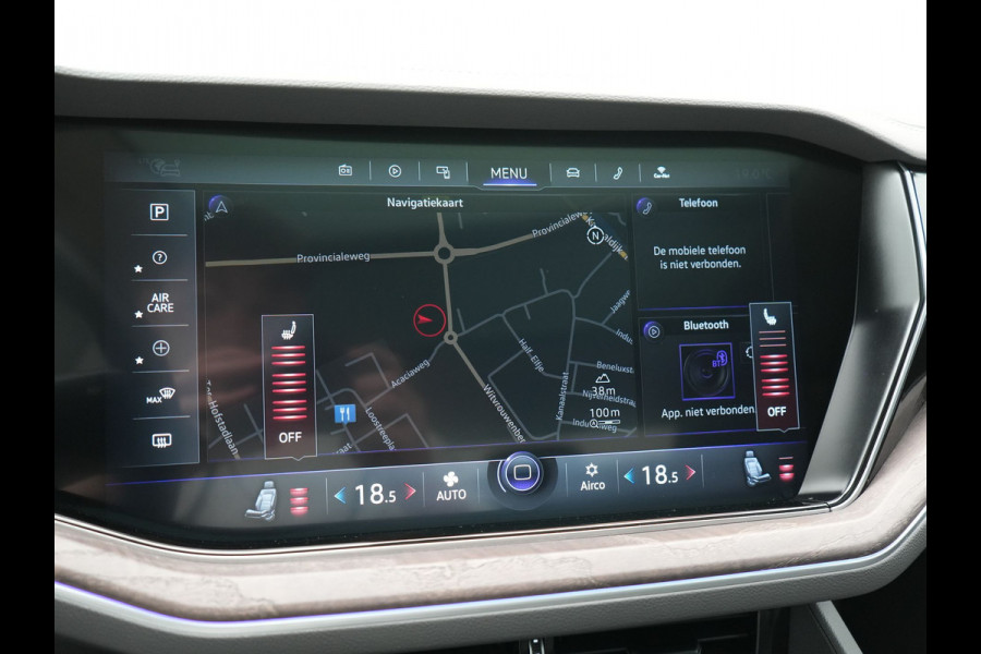 Volkswagen Touareg 3.0 TSi eHybrid 4MOTION PHEV 381pk Dealer O.H. | SOH 91,3% | Trekhaak Af Fabriek | Luchtvering | Panodak | Adaptive Cruise | Dynaudio | 360 Camera | Head Up | Lederen Comfortstoelen Memory & Verwarmd | Sfeerverlichting | Stuur Verwarmd |  Keyless | Apple Carplay | 20"L.M | Plug In Hybrid |