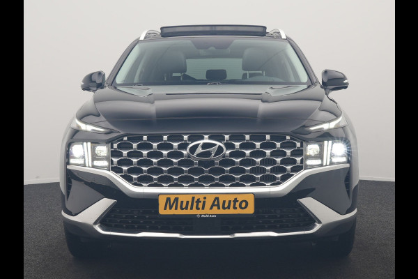 Hyundai Santa Fe 1.6 T-GDI PHEV Premium Sky 7 Persoons 266pk Dealer O.H. | SOH 97,1% | Trekhaak Af Fabriek | Panodak | Adaptive Cruise | Head Up | 360 Camera | Lederen Sportstoelen Memory & Ventilatie | BLIS | Keyless | Stoelen & Stuur Vewarmd | Apple Carplay | Na