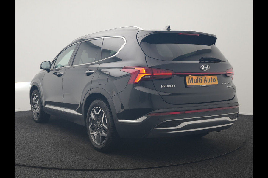 Hyundai Santa Fe 1.6 T-GDI PHEV Premium Sky 7 Persoons 266pk Dealer O.H. | SOH 97,1% | Trekhaak Af Fabriek | Panodak | Adaptive Cruise | Head Up | 360 Camera | Lederen Sportstoelen Memory & Ventilatie | BLIS | Keyless | Stoelen & Stuur Vewarmd | Apple Carplay | Na