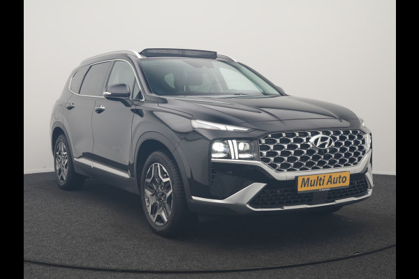 Hyundai Santa Fe 1.6 T-GDI PHEV Premium Sky 7 Persoons 266pk Dealer O.H. | SOH 97,1% | Trekhaak Af Fabriek | Panodak | Adaptive Cruise | Head Up | 360 Camera | Lederen Sportstoelen Memory & Ventilatie | BLIS | Keyless | Stoelen & Stuur Vewarmd | Apple Carplay | Na