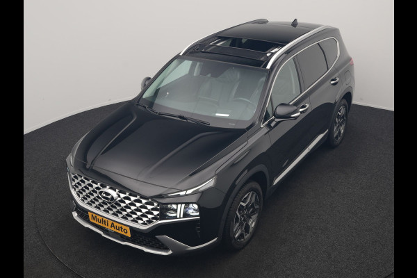 Hyundai Santa Fe 1.6 T-GDI PHEV Premium Sky 7 Persoons 266pk Dealer O.H. | SOH 97,1% | Trekhaak Af Fabriek | Panodak | Adaptive Cruise | Head Up | 360 Camera | Lederen Sportstoelen Memory & Ventilatie | BLIS | Keyless | Stoelen & Stuur Vewarmd | Apple Carplay | Na