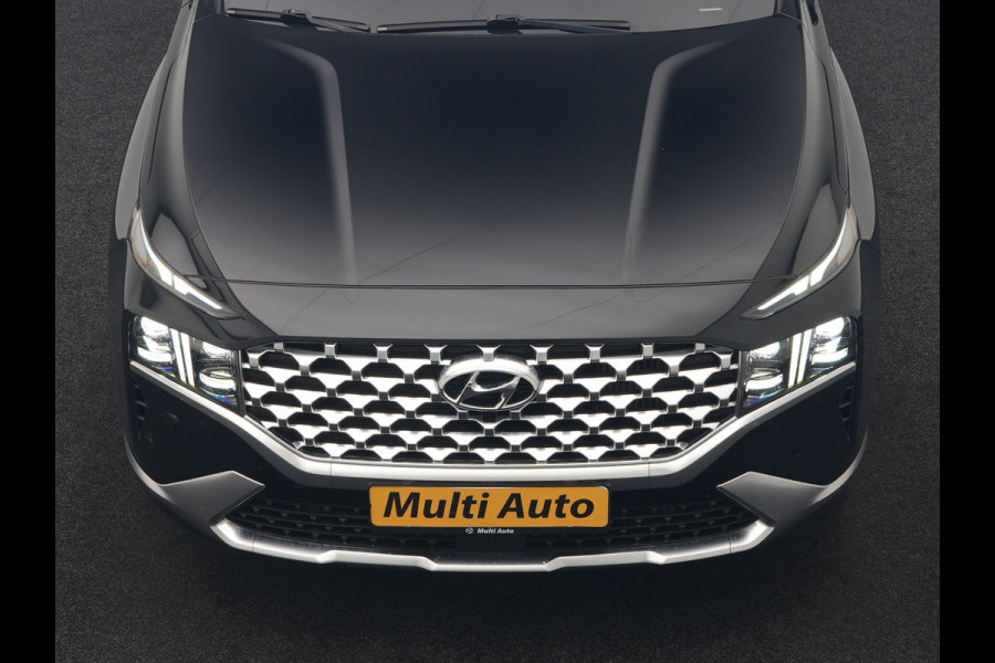 Hyundai Santa Fe 1.6 T-GDI PHEV Premium Sky 7 Persoons 266pk Dealer O.H. | SOH 97,1% | Trekhaak Af Fabriek | Panodak | Adaptive Cruise | Head Up | 360 Camera | Lederen Sportstoelen Memory & Ventilatie | BLIS | Keyless | Stoelen & Stuur Vewarmd | Apple Carplay | Na