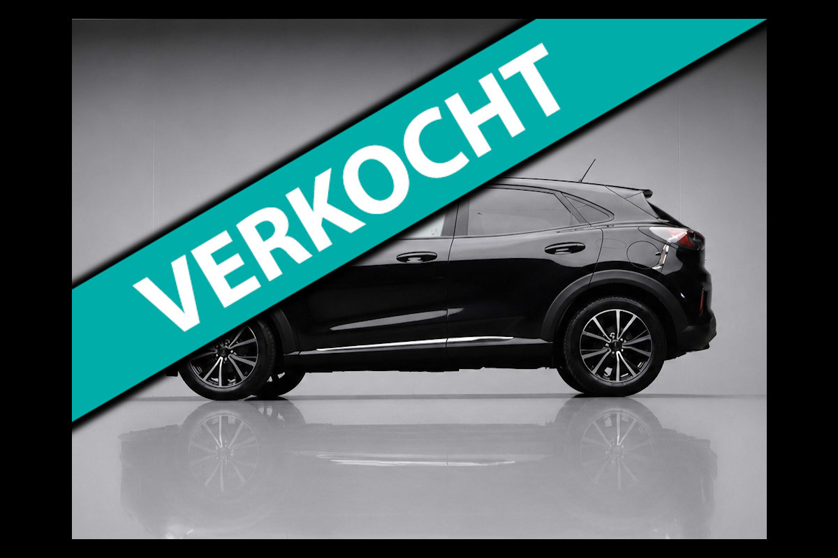 Ford Puma 1.0 EcoBoost Hybrid Titanium Sport (APPLE CARPLAY,NAVI,PDC,STOEL/STUUR VERWARMING,CLIMATE,CRUISE,GETINT,SPORTSTOELEN)