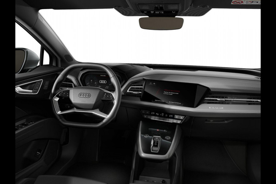 Audi Q4 e-tron 40 Launch edition Advanced Plus 77 kWh 204pk | Komt eind oktober binnen | Panoramadak | Lederen bekleding | Head up Display | Warmte pomp | Verwarmbare voorstoelen en stuurwiel |