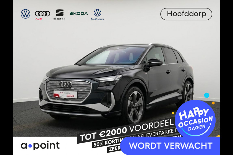Audi Q4 e-tron 45 S Edition 82 kWh 286pk | Navigatie | Parkeercamera | 21 inch lichtmetalen velgen | Adaptive cruise controle | M<atrix Led | S-line interieur | Verlengde garantie