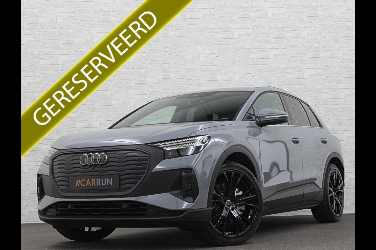 Audi Q4 e-tron 40 204pk 77 kWh | #RS-Leder | 96,7% SOH | 5x Q4 OP VOORRAAD! | ACC | Matrix-LED | Sfeerverlichting | 3 Zone Clima | Carplay | Getint Glas | Zwarte Hemelbekleding | Kieselgrau | Btw auto, 27150,= ex. | Bovag garantie. 4x Q4 op voorraad!