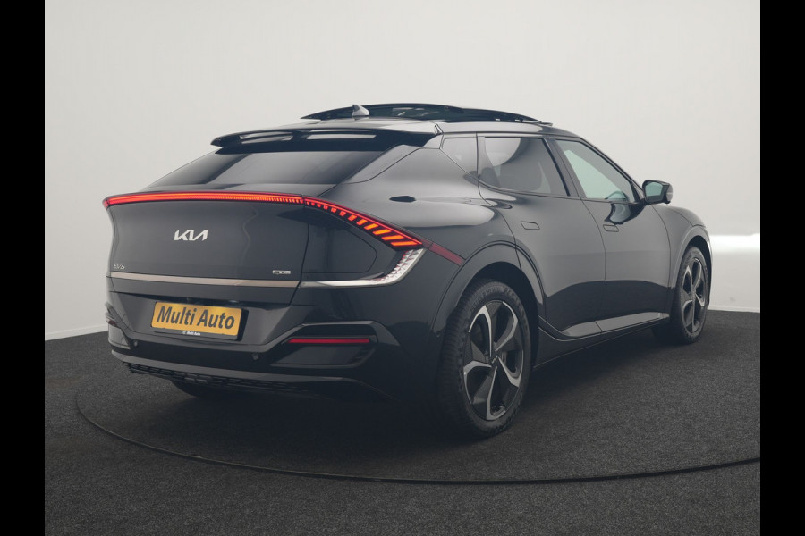 Kia Ev6 GT-Line 77.4 kWh 229pk Dealer O.H. | Panodak | Adaptive Cruise | Head Up | Meridian Audio | 360 Camera | Alcantara Sportstoelen Memory & Ventilatie | Keyless | BLIS | Stoelen & Stuur Verwarmd | Apple Carplay | Navigatie | DAB