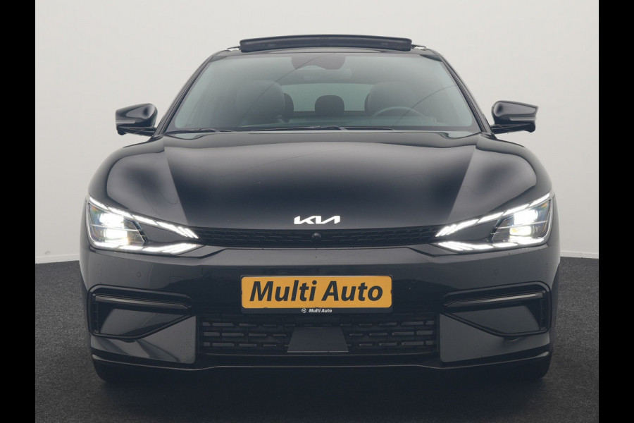 Kia Ev6 GT-Line 77.4 kWh 229pk Dealer O.H. | Panodak | Adaptive Cruise | Head Up | Meridian Audio | 360 Camera | Alcantara Sportstoelen Memory & Ventilatie | Keyless | BLIS | Stoelen & Stuur Verwarmd | Apple Carplay | Navigatie | DAB
