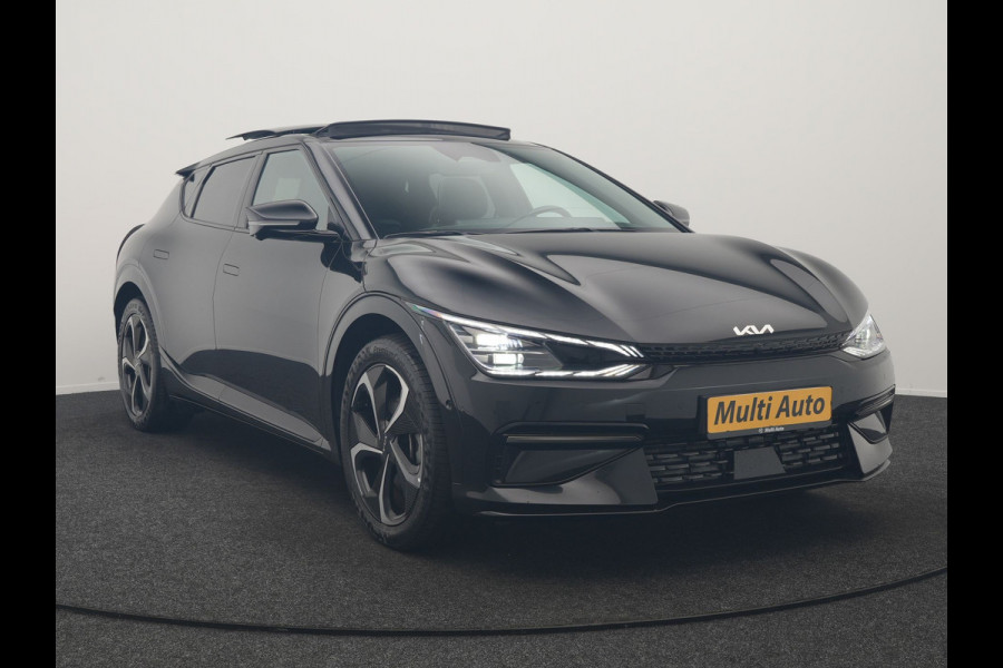 Kia Ev6 GT-Line 77.4 kWh 229pk Dealer O.H. | Panodak | Adaptive Cruise | Head Up | Meridian Audio | 360 Camera | Alcantara Sportstoelen Memory & Ventilatie | Keyless | BLIS | Stoelen & Stuur Verwarmd | Apple Carplay | Navigatie | DAB