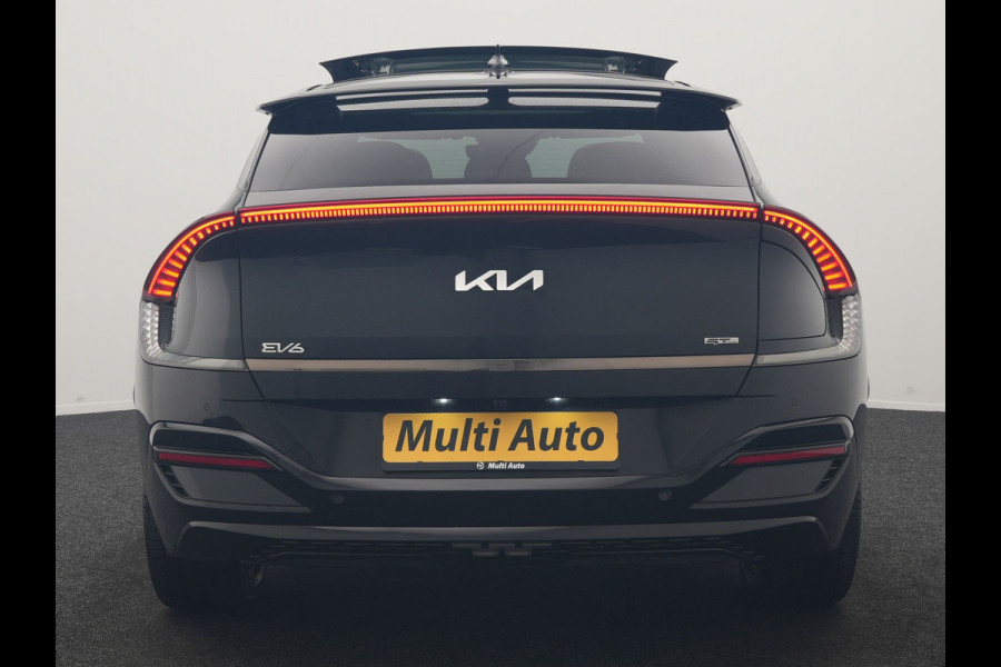 Kia Ev6 GT-Line 77.4 kWh 229pk Dealer O.H. | Panodak | Adaptive Cruise | Head Up | Meridian Audio | 360 Camera | Alcantara Sportstoelen Memory & Ventilatie | Keyless | BLIS | Stoelen & Stuur Verwarmd | Apple Carplay | Navigatie | DAB