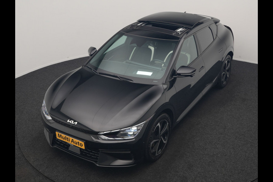 Kia Ev6 GT-Line 77.4 kWh 229pk Dealer O.H. | Panodak | Adaptive Cruise | Head Up | Meridian Audio | 360 Camera | Alcantara Sportstoelen Memory & Ventilatie | Keyless | BLIS | Stoelen & Stuur Verwarmd | Apple Carplay | Navigatie | DAB