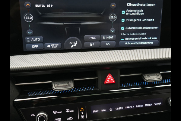 Kia Ev6 GT-Line 77.4 kWh 229pk Dealer O.H. | Panodak | Adaptive Cruise | Head Up | Meridian Audio | 360 Camera | Alcantara Sportstoelen Memory & Ventilatie | Keyless | BLIS | Stoelen & Stuur Verwarmd | Apple Carplay | Navigatie | DAB