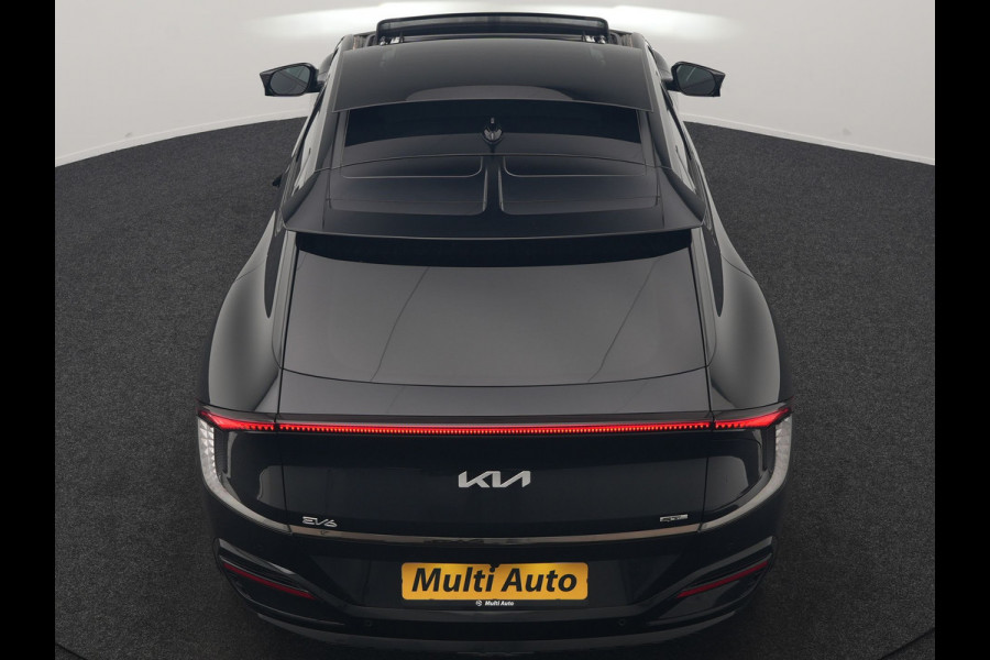 Kia Ev6 GT-Line 77.4 kWh 229pk Dealer O.H. | Panodak | Adaptive Cruise | Head Up | Meridian Audio | 360 Camera | Alcantara Sportstoelen Memory & Ventilatie | Keyless | BLIS | Stoelen & Stuur Verwarmd | Apple Carplay | Navigatie | DAB