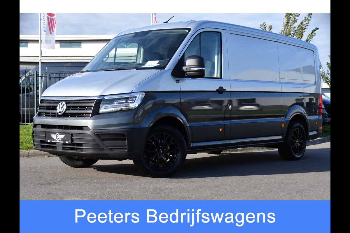 Volkswagen Crafter 35 2.0 TDI L3H2 PB Edition Adaptieve Cruise, Camera, Carplay, LED, Stoelverwarming, 177pk, Automaat, Multimedia,  Voorruit verwarming, Uniek!