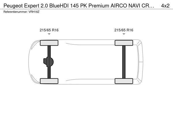 Peugeot Expert 2.0 BlueHDI 145 PK Premium AIRCO NAVI CRUISE CONTROL 3 ZITS