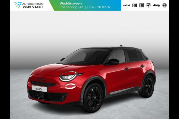Fiat 600 1.2 Hybrid Sport | Clima | Camera | Adapt. Cruise | BSM | Navi | 18" | Winter Pack | Apple Carplay