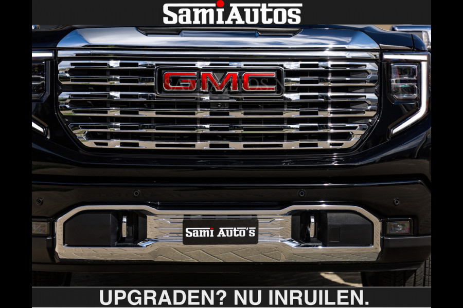 GMC Sierra DENALI | All-In Prijs | 6,2 V8 Full Option €79950,- excl | De Meest Luxe Pick-Up in zijn Klasse | Comfortabele Dubbele Cabine met Royale 5 Zitplaatsen | BPM vrij | Nu Leverbaar uit Voorraad | Voorraad Nr 2058 | De specialist in Amerikaanse pick‑ups in Nederland en Europa.