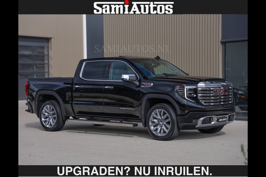 GMC Sierra DENALI | All-In Prijs | 6,2 V8 Full Option €79950,- excl | De Meest Luxe Pick-Up in zijn Klasse | Comfortabele Dubbele Cabine met Royale 5 Zitplaatsen | BPM vrij | Nu Leverbaar uit Voorraad | Voorraad Nr 2058 | De specialist in Amerikaanse pick‑ups in Nederland en Europa.
