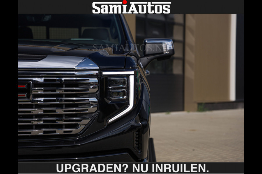 GMC Sierra DENALI | All-In Prijs | 6,2 V8 Full Option €79950,- excl | De Meest Luxe Pick-Up in zijn Klasse | Comfortabele Dubbele Cabine met Royale 5 Zitplaatsen | BPM vrij | Nu Leverbaar uit Voorraad | Voorraad Nr 2058 | De specialist in Amerikaanse pick‑ups in Nederland en Europa.