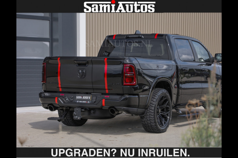 Dodge Ram LIMITED H.O 540PK | Massage + Full Option €84950,- excl | De Meest Luxe en Volle Pick-Up in zijn Klasse | Comfortabele Dubbele Cabine met Royale 5 Zitplaatsen | BPM vrij | Nu Leverbaar uit Voorraad | Voorraad Nr 2326 - 5169 | De specialist in Amerikaanse pick‑ups in Nederland en Europa.
