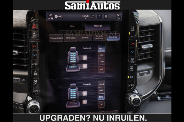 Dodge Ram LIMITED H.O 540PK | Massage + Full Option €84950,- excl | De Meest Luxe en Volle Pick-Up in zijn Klasse | Comfortabele Dubbele Cabine met Royale 5 Zitplaatsen | BPM vrij | Nu Leverbaar uit Voorraad | Voorraad Nr 2326 - 5169 | De specialist in Amerikaanse pick‑ups in Nederland en Europa.