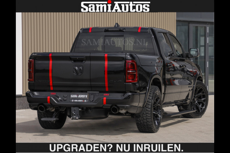 Dodge Ram LIMITED H.O 540PK | Massage + Full Option €84950,- excl | De Meest Luxe en Volle Pick-Up in zijn Klasse | Comfortabele Dubbele Cabine met Royale 5 Zitplaatsen | BPM vrij | Nu Leverbaar uit Voorraad | Voorraad Nr 2326 - 5169 | De specialist in Amerikaanse pick‑ups in Nederland en Europa.