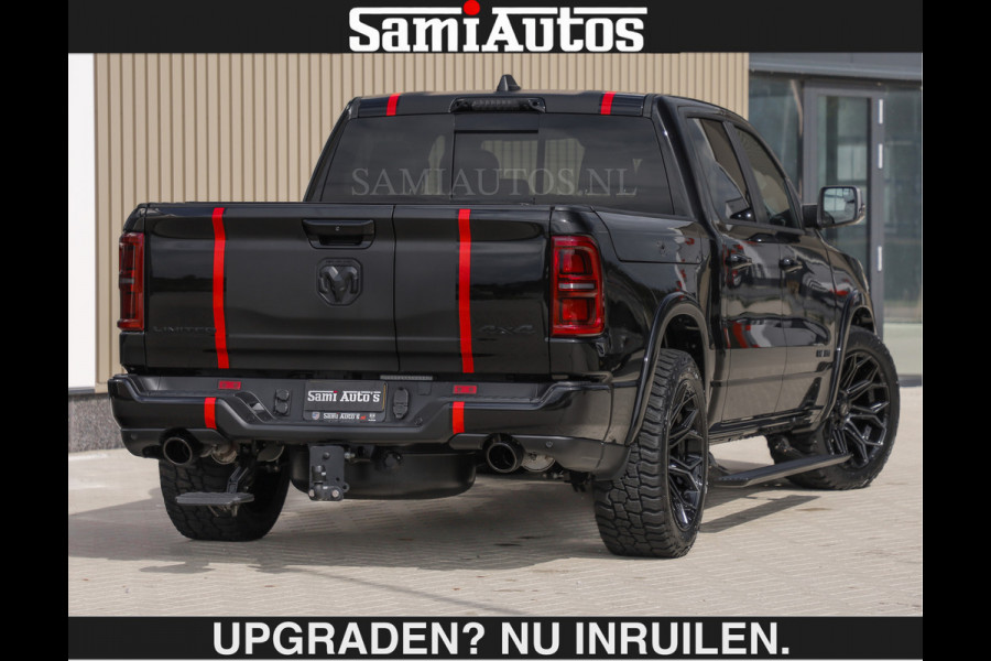 Dodge Ram LIMITED H.O 540PK | Massage + Full Option €84950,- excl | De Meest Luxe en Volle Pick-Up in zijn Klasse | Comfortabele Dubbele Cabine met Royale 5 Zitplaatsen | BPM vrij | Nu Leverbaar uit Voorraad | Voorraad Nr 2326 - 5169 | De specialist in Amerikaanse pick‑ups in Nederland en Europa.