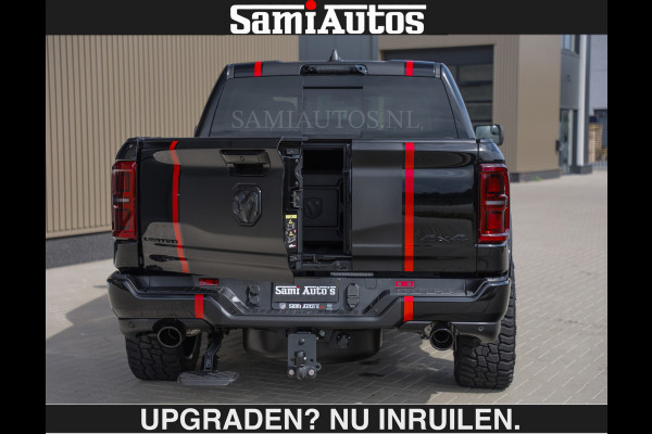 Dodge Ram LIMITED H.O 540PK | Massage + Full Option €84950,- excl | De Meest Luxe en Volle Pick-Up in zijn Klasse | Comfortabele Dubbele Cabine met Royale 5 Zitplaatsen | BPM vrij | Nu Leverbaar uit Voorraad | Voorraad Nr 2326 - 5169 | De specialist in Amerikaanse pick‑ups in Nederland en Europa.