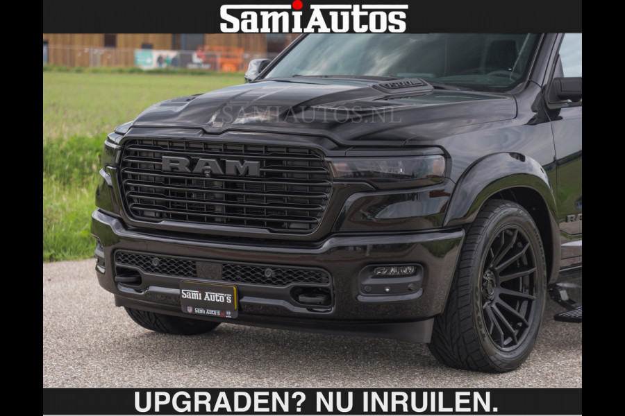 Dodge Ram BOM VOL | Night Premium | €79950,- excl | Full Option | De Meest Luxe Pick-Up in zijn Klasse | Comfortabele Dubbele Cabine met Royale 5 Zitplaatsen | BPM vrij | Nu Leverbaar uit Voorraad | Voorraad Nr 2287 - 3384 | De specialist in Amerikaanse pick‑ups in Nederland en Europa.