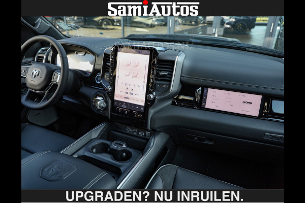 Dodge Ram BOM VOL | Night Premium | €79950,- excl | Full Option | De Meest Luxe Pick-Up in zijn Klasse | Comfortabele Dubbele Cabine met Royale 5 Zitplaatsen | BPM vrij | Nu Leverbaar uit Voorraad | Voorraad Nr 2287 - 3384 | De specialist in Amerikaanse pick‑ups in Nederland en Europa.