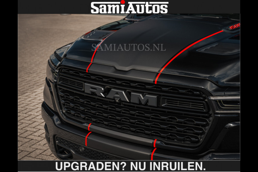 Dodge Ram HULK PACKAGE | Limited Night H.O 540HP €84950,- excl | Massage + Full Option | De Meest Luxe en Volle Pick-Up in zijn Klasse | H Comfortabele Dubbele Cabine met Royale 5 Zitplaatsen | BPM vrij | Nu Leverbaar uit Voorraad | Voorraad Nr 2353 - 5412 | De specialist in Amerikaanse pick‑ups in Nederland en Europa.