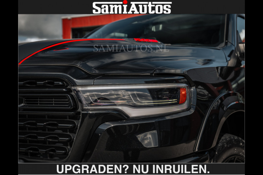 Dodge Ram HULK PACKAGE | Limited Night H.O 540HP €84950,- excl | Massage + Full Option | De Meest Luxe en Volle Pick-Up in zijn Klasse | H Comfortabele Dubbele Cabine met Royale 5 Zitplaatsen | BPM vrij | Nu Leverbaar uit Voorraad | Voorraad Nr 2353 - 5412 | De specialist in Amerikaanse pick‑ups in Nederland en Europa.