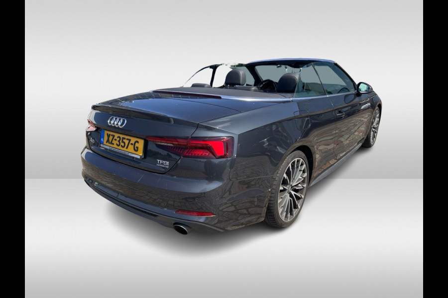 Audi A5 Cabriolet 2.0 TFSI MHEV quattro Design Pro Line Plus / 72.243 km / 360Camera / Head-up / Keyless / Windscherm / Virtual Cockpit / 19'' / Leer&Alcantara / Nekverwarming / Stoelverwarming / Dodehoek / Cruise Control