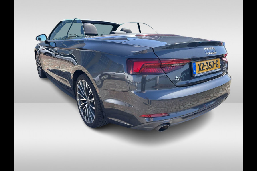 Audi A5 Cabriolet 2.0 TFSI MHEV quattro Design Pro Line Plus / 72.243 km / 360Camera / Head-up / Keyless / Windscherm / Virtual Cockpit / 19'' / Leer&Alcantara / Nekverwarming / Stoelverwarming / Dodehoek / Cruise Control