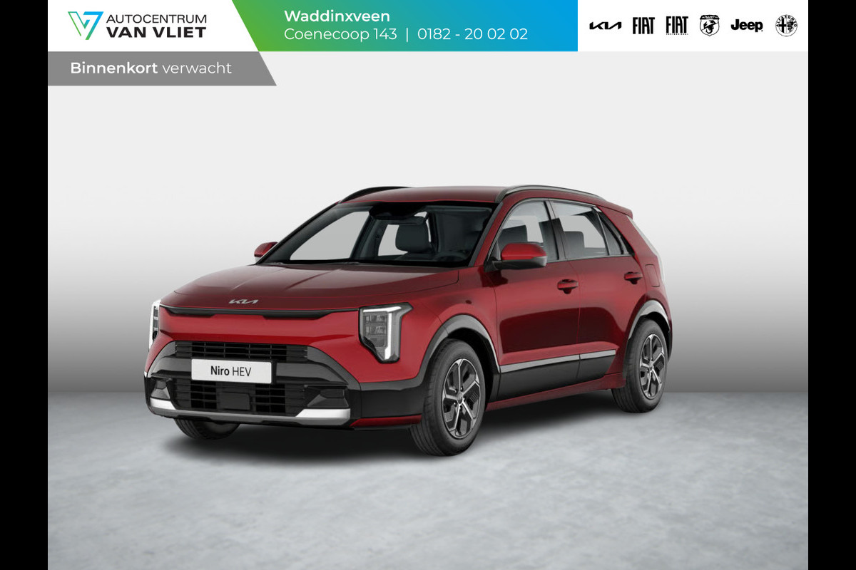 Kia Niro 1.6 GDi Hybrid DynamicPlusLine | Actieprijs* | Navi. | Adapt. Cuise. | Clima. | Achteruitrijcamera | Parkeersensoren | Dodehoekassistentie | Schuif-/Kantel Zonnedak | Stoel&Stuur Verwarming