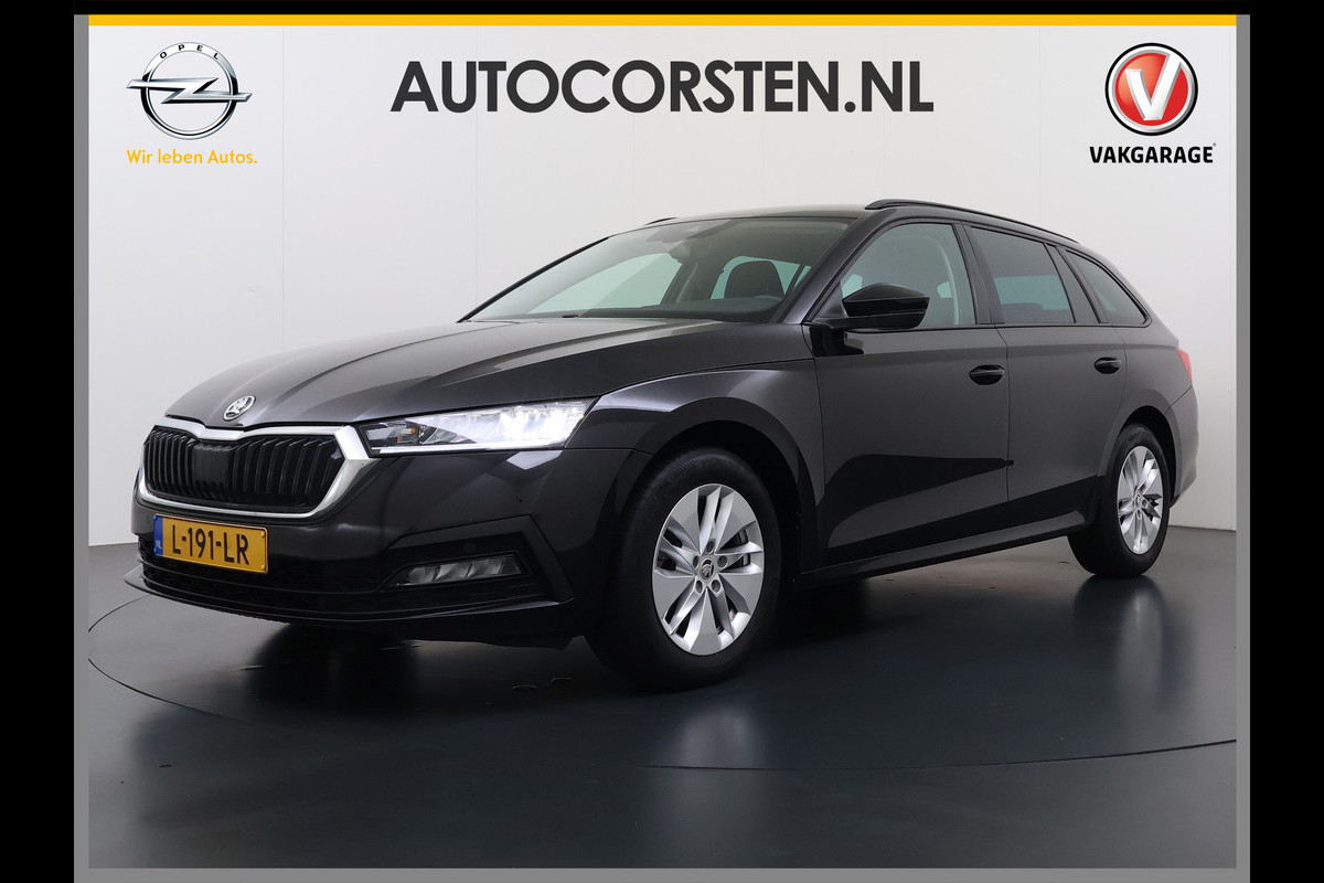 Škoda Octavia Combi 1.0 e-TSI 111PK Automaat Navi Apple Carplay Android Auto Bluetooth Elek.Achterklep Cruise Control Business Edition Pdc Led DAB P-Assist Lmv 16" Isofix Licht-/Regensensor WiFi Origineel Nederlandse Auto