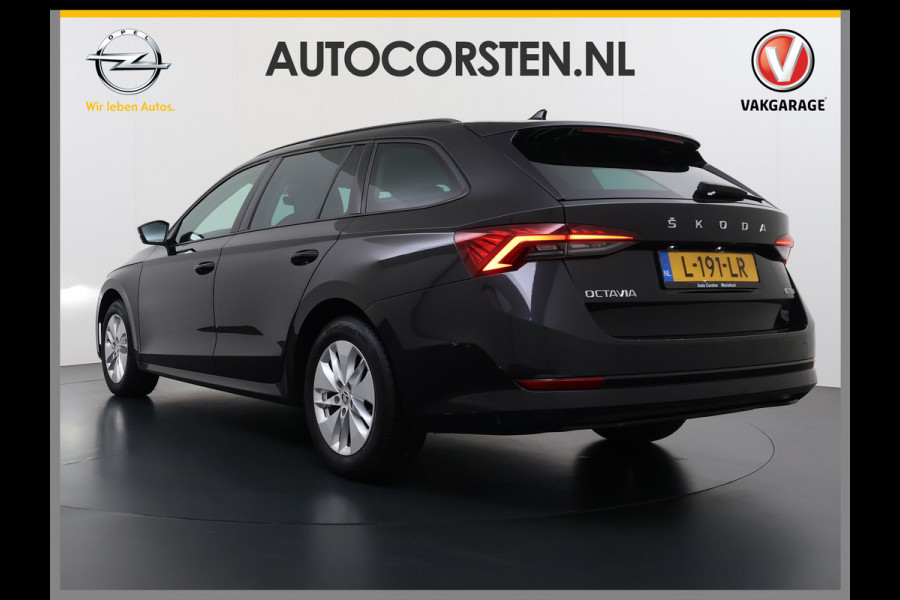 Škoda Octavia Combi 1.0 e-TSI 111PK Automaat Navi Apple Carplay Android Auto Bluetooth Elek.Achterklep Cruise Control Business Edition Pdc Led DAB P-Assist Lmv 16" Isofix Licht-/Regensensor WiFi Origineel Nederlandse Auto