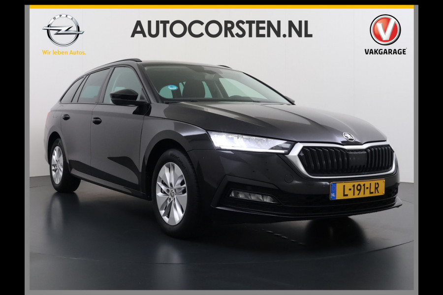 Škoda Octavia Combi 1.0 e-TSI 111PK Automaat Navi Apple Carplay Android Auto Bluetooth Elek.Achterklep Cruise Control Business Edition Pdc Led DAB P-Assist Lmv 16" Isofix Licht-/Regensensor WiFi Origineel Nederlandse Auto